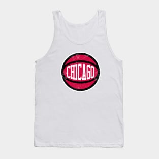 Chicago Retro Ball - White Tank Top